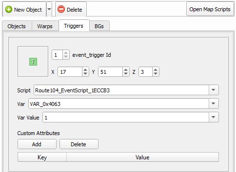 Trigger Event Properties