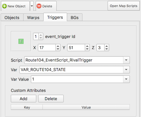 Trigger Event Properties